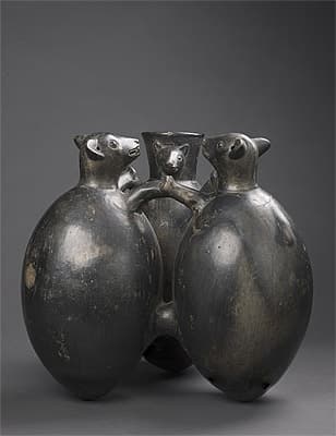   | Vessel in the form of three bats