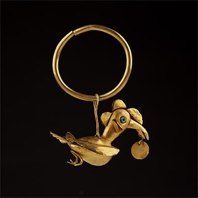   | Ear ornament in the form of a bird