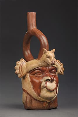   | Portrait head stirrup vessel