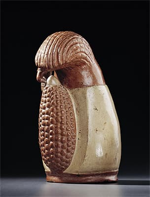   | Vessel in the shape of a bird with maize