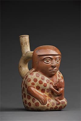   | Stirrup vessel in the form of a woman nursing a baby