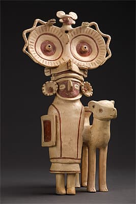   | Vessel in the form of a man and a llama