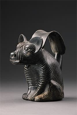   | Vessel in the form of a seated dog