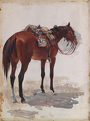 George LAMBERT | Australian troop horse, full marching order