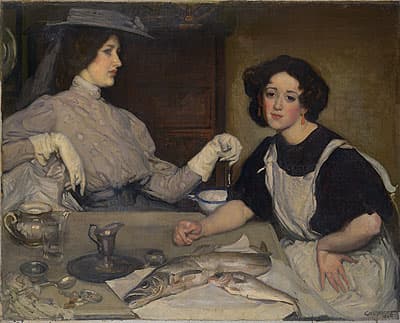 George LAMBERT | Lotty and a lady