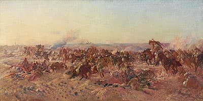 George LAMBERT | The charge of the Australian Light Horse at Beersheba, 31 October 1917