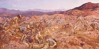 George LAMBERT | The charge of the 3rd Light Horse Brigade at the Nek, 7 August 1915