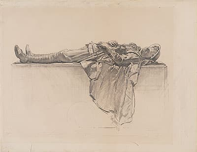 George LAMBERT | Recumbent figure