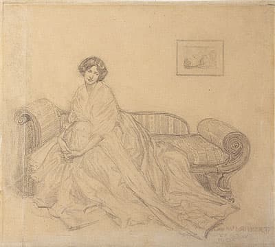 George LAMBERT | The simpler life (Study of Thea Proctor)