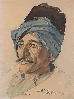 George LAMBERT | Head of a Turk, Chanak