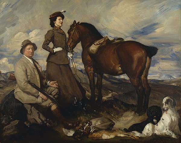 George LAMBERT | Miss Alison Preston and John Proctor on Mearbeck Moor