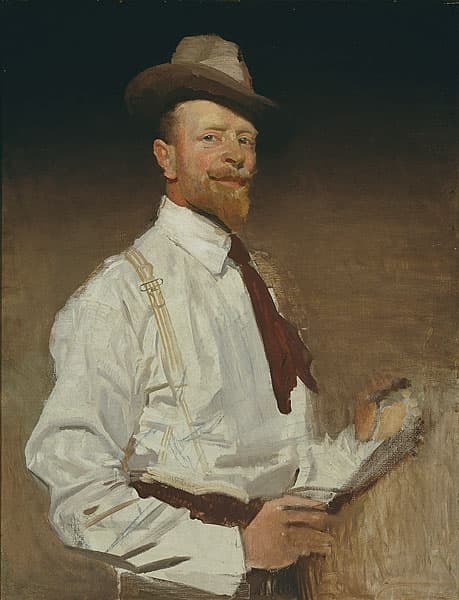 George LAMBERT | Self-portrait (unfinished)