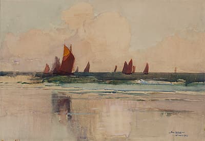 Sydney LONG | Herring fleet at St Ives