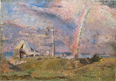 Frederick MCCUBBIN | The rainbow (Rainbow over Burnley)