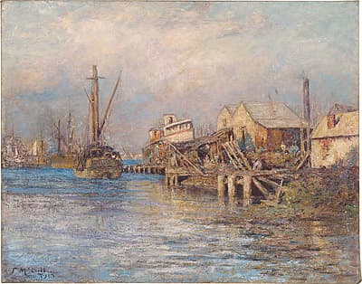 Frederick MCCUBBIN | The old slip, Williamstown