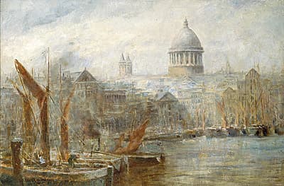 Frederick MCCUBBIN | The Pool of London (Barges, Pool of London)