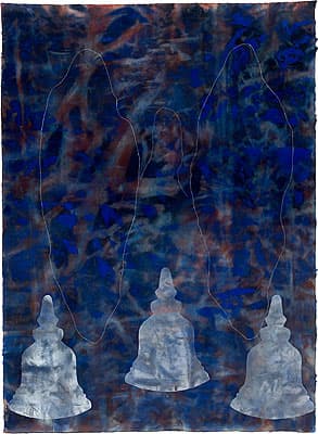 Judy WATSON | big blue world with three stupas