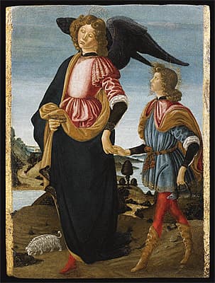 Francesco BOTTICINI | Tobias and the Archangel Raphael [Tobiolo e san Raffaele Arcangelo]