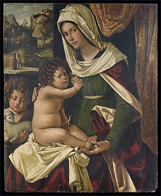 Altobello MELONE | Madonna and Child with the young Saint John the Baptist [Madonna col Bambino e san Giovannino]