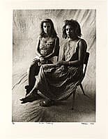 Michael RILEY Alice and Tracey (from the series, Portraits by a window), 1990, gelatin silver photograph, 57.4 x 44.6 cm, reproduced courtesy of the Michael Riley Foundation and VISCOPY, Australia
