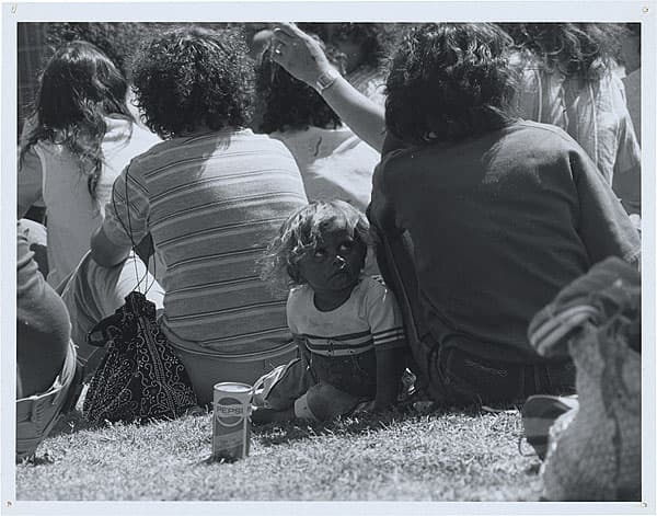 Michael RILEY | Little boy with Pepsi can at Aboriginal Football Knockout