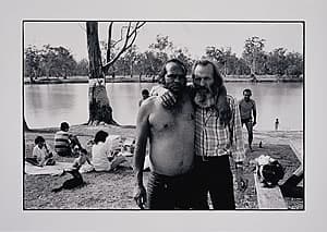 Michael RILEY | Mark Morgan and Edward Urquhart on the bank of the Murray River, Robinvale, 1986