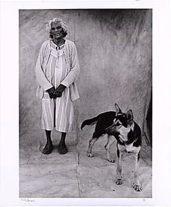 Michael RILEY | Nanny Wright and dog, from the series A common place: Moree Murries, 1991