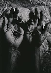 Michael RILEY | Untitled from the series Sacrifice [palms with stigmata], 1992