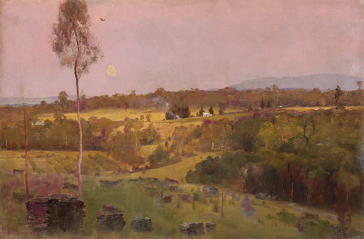 Tom ROBERTS | 'Evening, when the quiet east flushes faintly at the sun's last look'