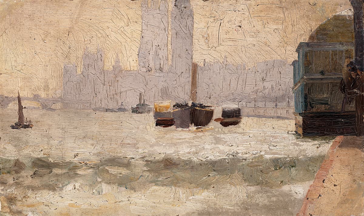 Tom ROBERTS | Fog, Thames embankment