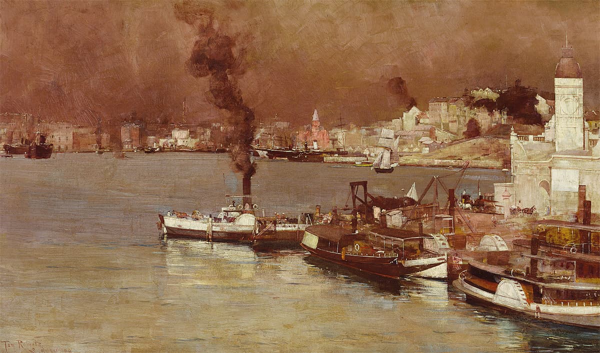 Tom ROBERTS | An autumn morning, Milson's Point, Sydney