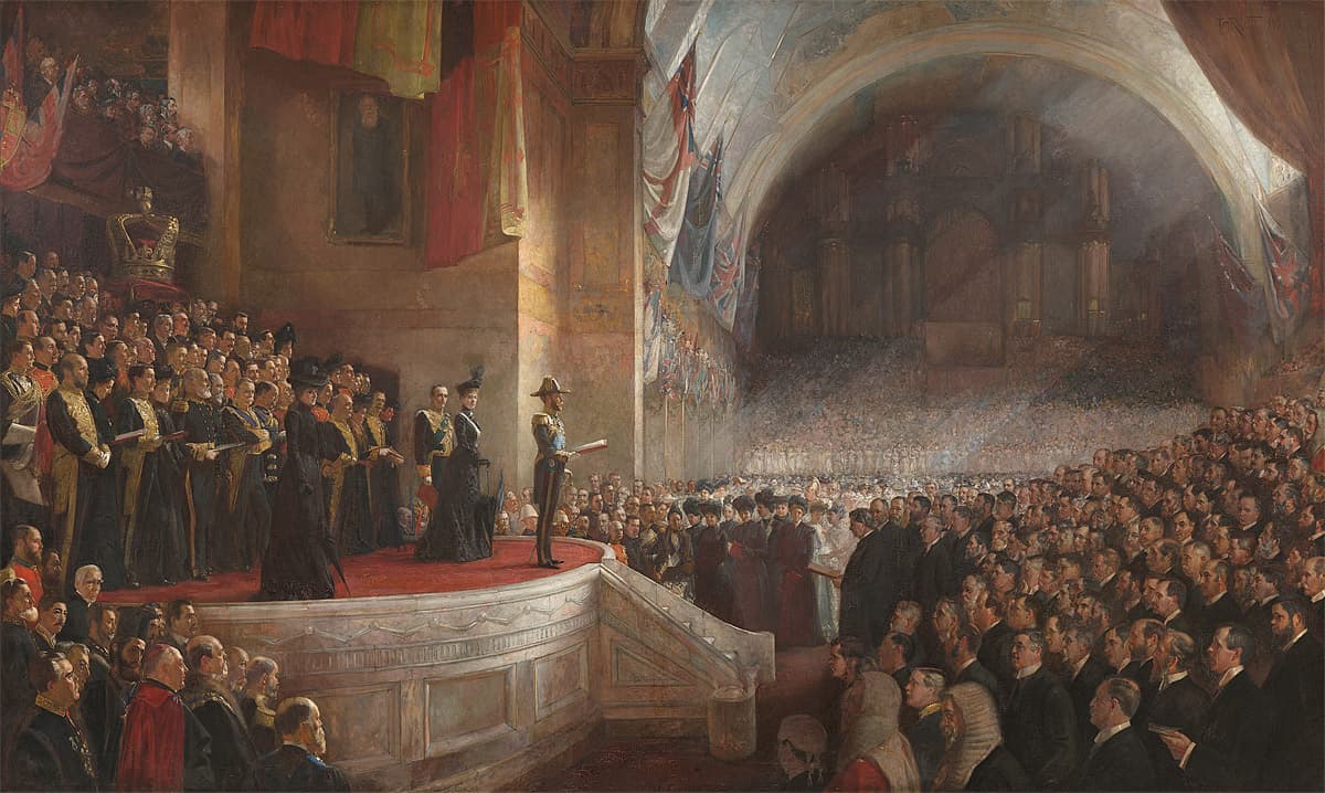 Tom ROBERTS | Opening of the First Parliament of the Commonwealth of Australia by H.R.H. The Duke of Cornwall and York (Later King George V), May 9, 1901