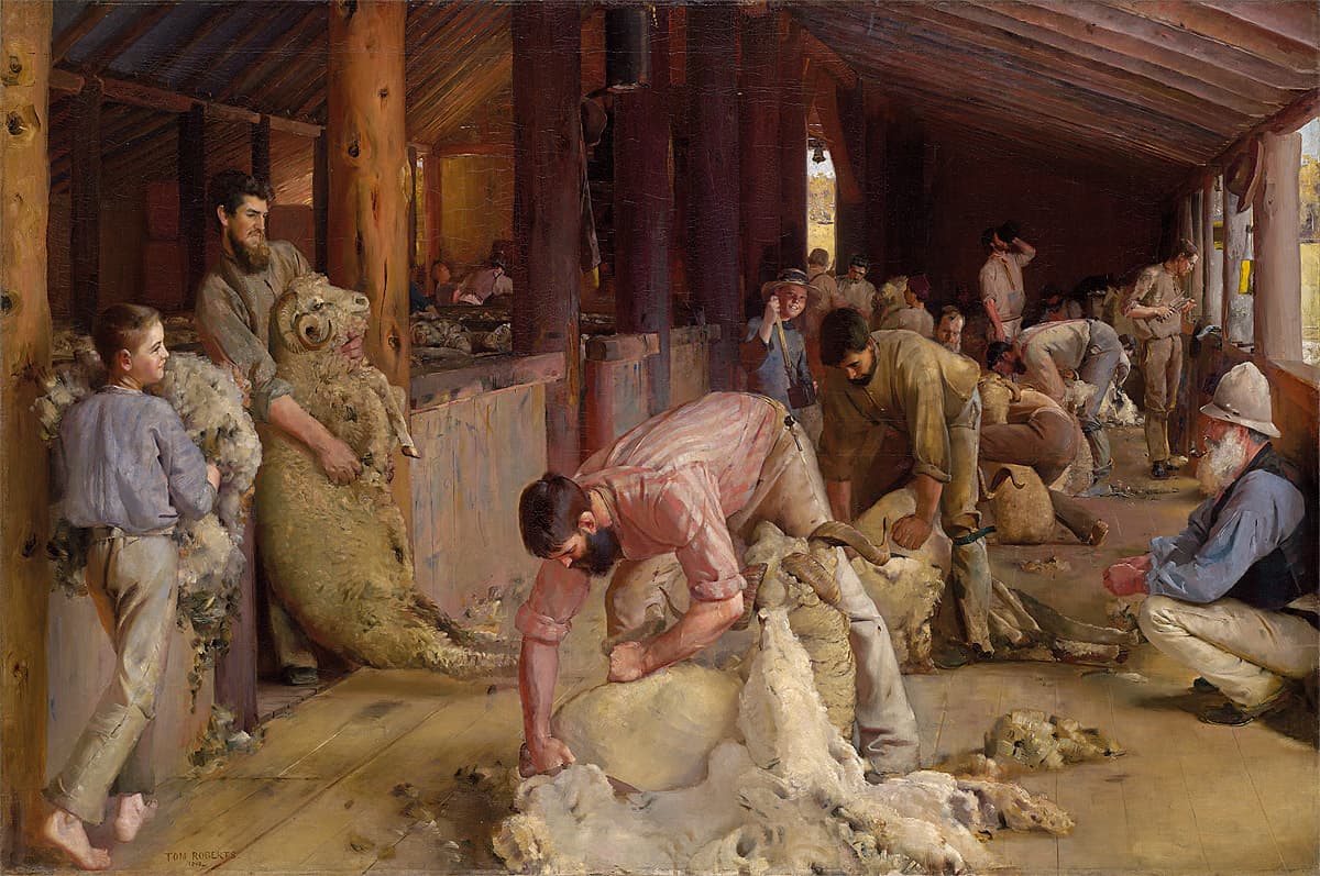 Tom ROBERTS | Shearing the rams