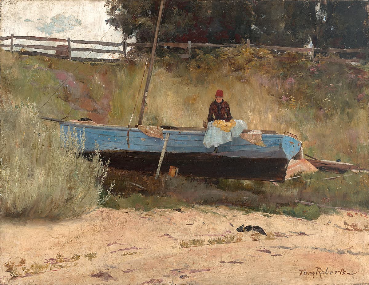 Tom ROBERTS | Boat on beach, Queenscliff.