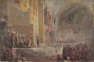 Tom ROBERTS | Sketch for 'Opening of Federal Parliament', 1901