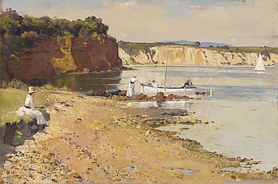 Tom ROBERTS | Slumbering sea, Mentone