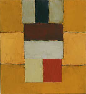 Sean SCULLY | Stacked yellow figure