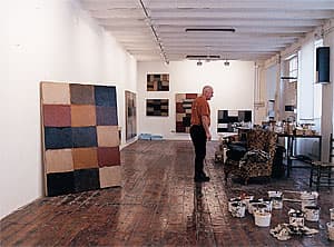 Sean Scully in his studio 