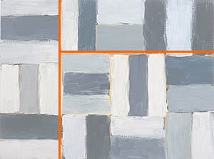 Sean Scully Small Barcelona grey wall of light 2002 oil on linen Private collection