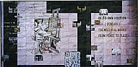 Imants TILLERS Landing sites: A,B,C, 1998-2000, synthetic polymer paint, gouache and oilstick, 184 canvas boards, nos. 65962 - 66145, 279.0 (h) x 569.0 (w) cm