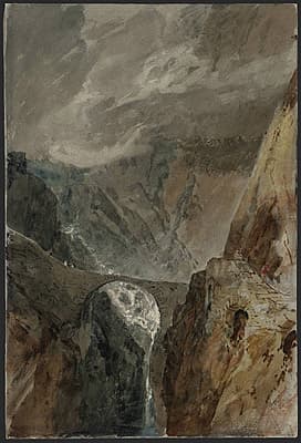 J M W TURNER | The Devil's Bridge, near Andermatt, Pass of St Gotthard