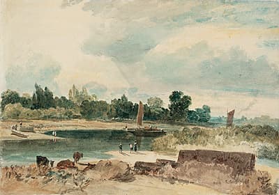 J M W TURNER | The Thames near Isleworth