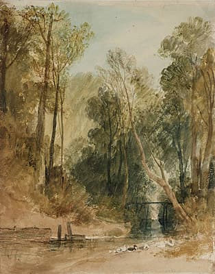 J M W TURNER | Brook and trees