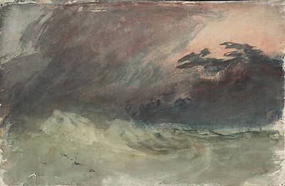 J M W TURNER | Study for 'Eddystone Lighthouse'