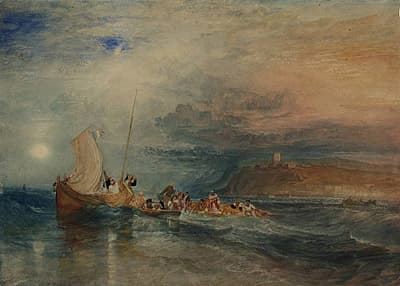 J M W TURNER | Folkestone from the sea