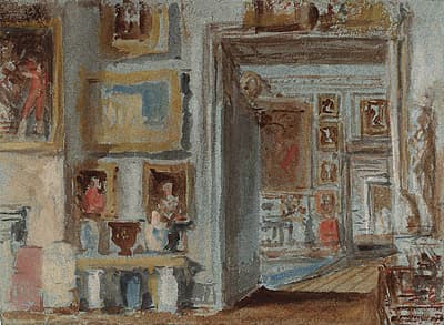 J M W TURNER | The Somerset Room: Looking into the Square Dining Room and beyond to the Grand Staircase