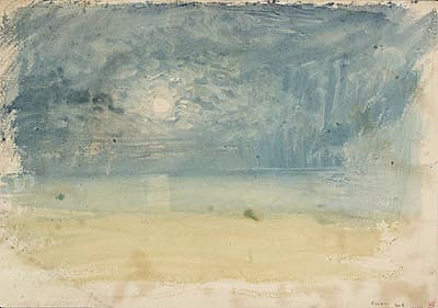 J M W TURNER | Blue moonlight over yellow sands