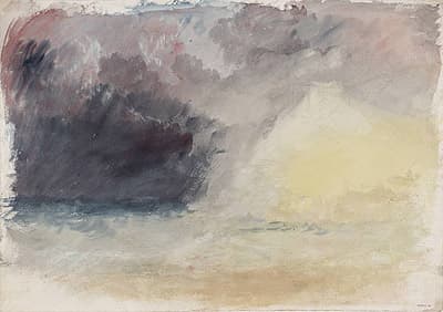 J M W TURNER | Study for ‘Bamburgh Castle’