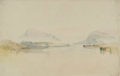 J M W TURNER | Lake Lucerne, with the Rigi