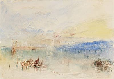 J M W TURNER | The approach to Venice